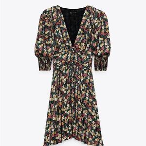 Zara Floral Long Sleeve Dress
